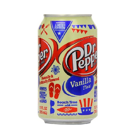 Dr. Pepper vanilla float (Ваниль) США 0.355 л Ж/Б (12 шт)