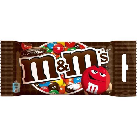 М&M`s Конфеты Шоколадный 45 г (32 шт)