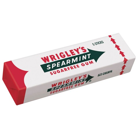 Wrigley's Spearmint жевательная резинка Свежая мята (20)